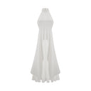 Bérénice halterneck layered long dress