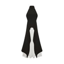 Bérénice halterneck layered long dress - Aura Muse