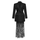 Calliope Blazer & Lace Skirt Set - Aura Muse