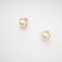 Ember faux-pearl stud earrings