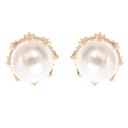 Ember faux-pearl stud earrings