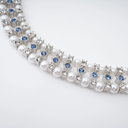 Aurora crystal-embellished faux-pearl necklace