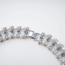 Aurora crystal-embellished faux-pearl necklace