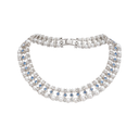 Aurora crystal-embellished faux-pearl necklace