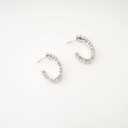 Quinn crystal-embellished hoop earrings