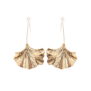 Reese gold ginkgo drop earrings