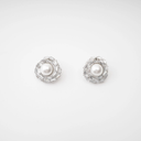 Marla crystal-embellished faux-pearl earrings