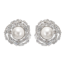 Marla crystal-embellished faux-pearl earrings