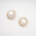 Nymari crystal faux-pearl earrings