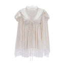 Cosette Champagne Sweetheart Mini Dress with Lace Trim