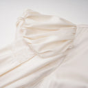 Cosette Champagne Sweetheart Mini Dress with Lace Trim