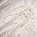 Cosette Champagne Sweetheart Mini Dress with Lace Trim