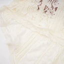 Esmarie floral lace flared-cuff maxi dress in Neutrals