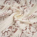 Esmarie floral lace flared-cuff maxi dress in Neutrals