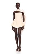 Irène ribbon-design flared mini dress