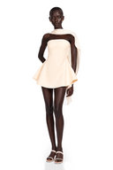 Irène ribbon-design flared mini dress
