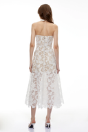 Cosette White Floral Lace Midi Dress