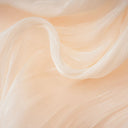 Aveline Neutral Fully Pleated Ruffled Mini Dress