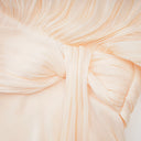 Aveline Neutral Fully Pleated Ruffled Mini Dress