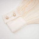 Aveline Neutral Fully Pleated Ruffled Mini Dress