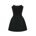 Mireille Black Embellished Strapless Mini Dress