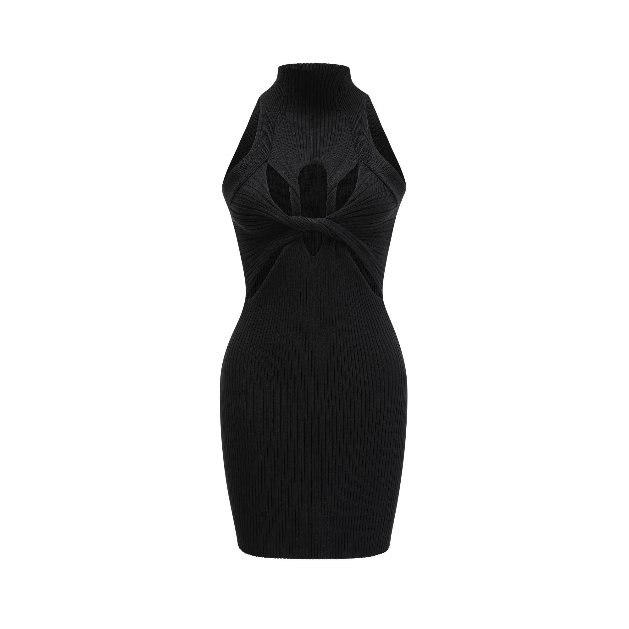 Marisol front-twist cut-out mini dress