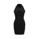 Marisol Twist-Detail Cut-Out Mini Dress