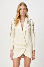 Kaelin Sequined Embellished Blazer Dress
