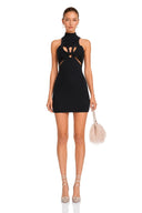 Marisol Twist-Detail Cut-Out Mini Dress