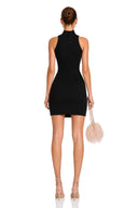 Marisol Twist-Detail Cut-Out Mini Dress