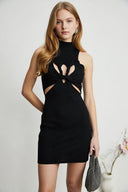 Marisol front-twist cut-out mini dress