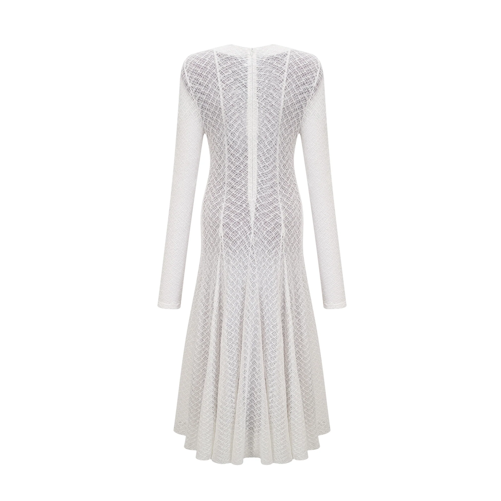 Wren Cream Geometric Patterned Maxi Dress