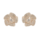 Sylvie crystal-embellished floral earrings