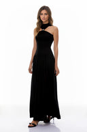 Lemaire Black Halterneck Maxi Dress