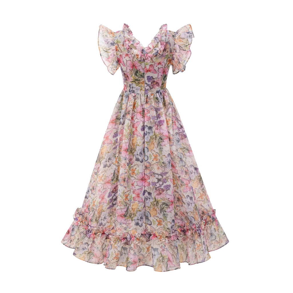 Isolde off-shoulder ruffled maxi dress