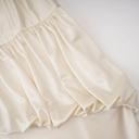 Auréline Cream White Halterneck Shirred Maxi Dress