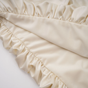 Auréline Cream White Halterneck Shirred Maxi Dress