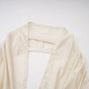 Auréline Cream White Halterneck Shirred Maxi Dress