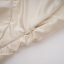 Auréline Cream White Halterneck Shirred Maxi Dress