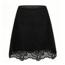 Taylor Black Lace Blouse & Skirt Set