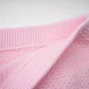 Rauðdís Pink Sequined Knit Cardigan & Skirt Set