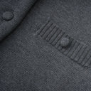 Hallbera Grey 3D Petal Knit Cardigan