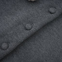 Hallbera Grey 3D Petal Knit Cardigan