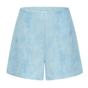 Lyudmila Blue Double-Breasted Blazer & Shorts Set