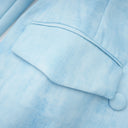 Lyudmila Blue Double-Breasted Blazer & Shorts Set