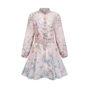 Francette light-pink floral-print mini dress