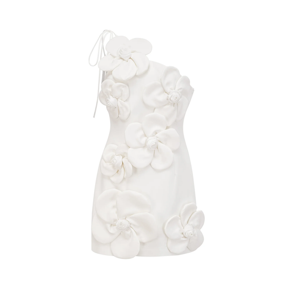Colette White Floral Off-Shoulder Mini Dress