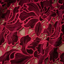 Lorraine Red Floral Embroidered Mini Dress