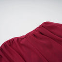 Sylvia Red Asymmetrical Ruched Mesh Maxi Dress