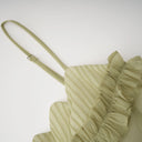 Mireille Ruffled Shirred Tulle Maxi Dress
